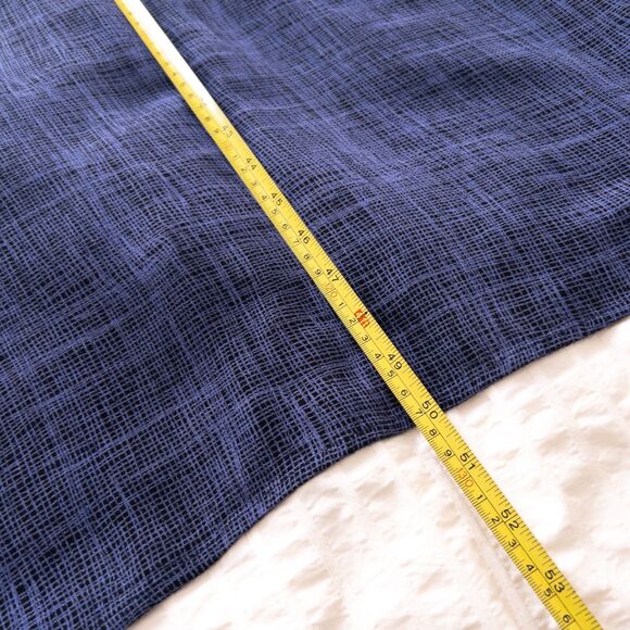 VTG 90s Rabbit Rabbit Rabbit Design Abstract Blue Layered Maxi Dress Size 12M - Picture 14 of 15